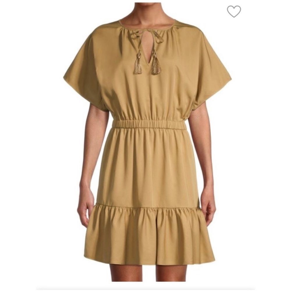 Trina Turk out of office mahalo tencel flutter sleeve dress